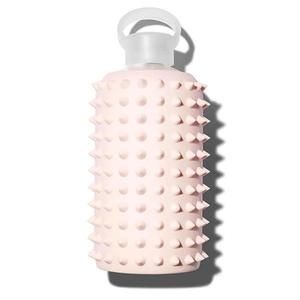BKR Spiked Tutu Light Pink Glass Water Bottle and Silicone Sleeve 500ML (16 OZ)